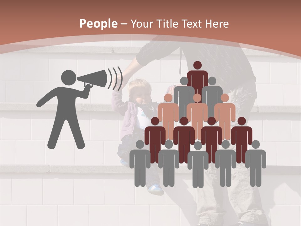 Dressed Hold Toddle PowerPoint Template