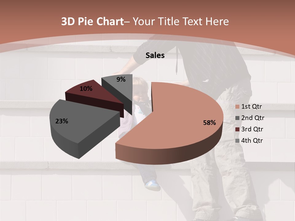 Dressed Hold Toddle PowerPoint Template