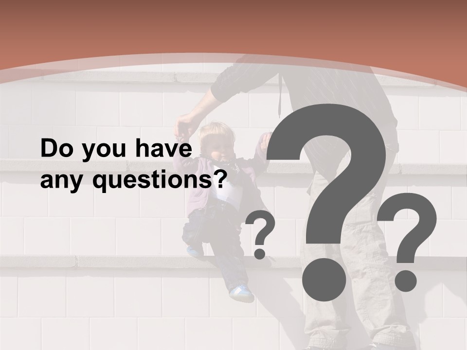 Dressed Hold Toddle PowerPoint Template