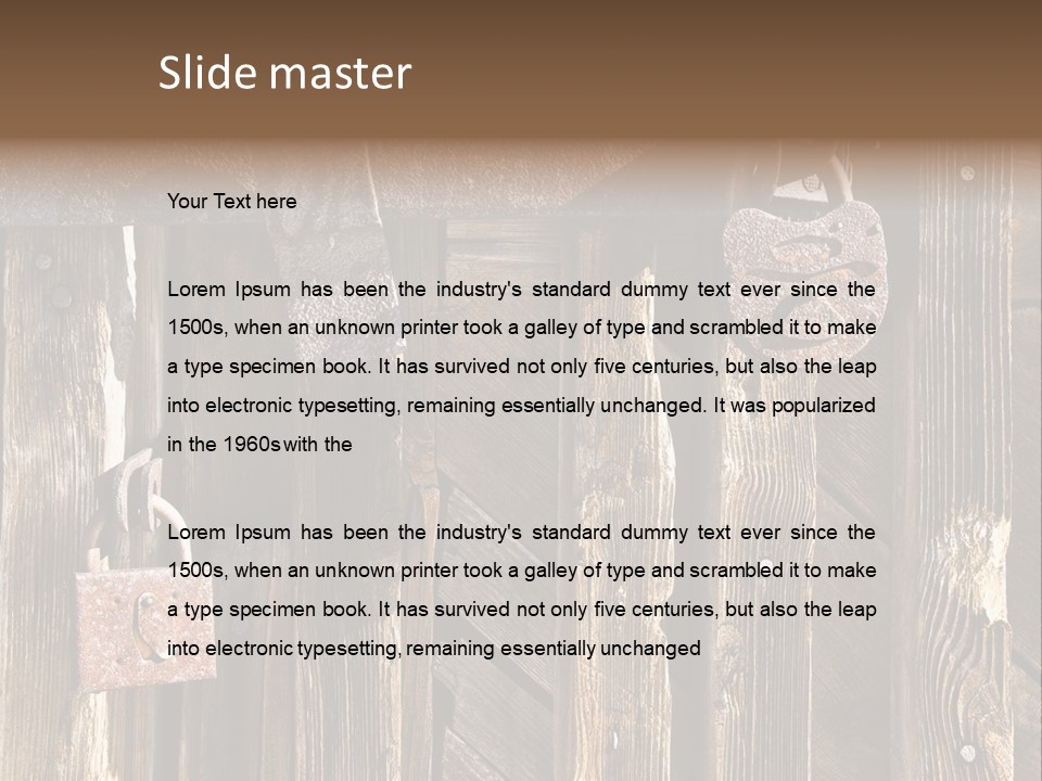 Closeup Metal Reckless PowerPoint Template