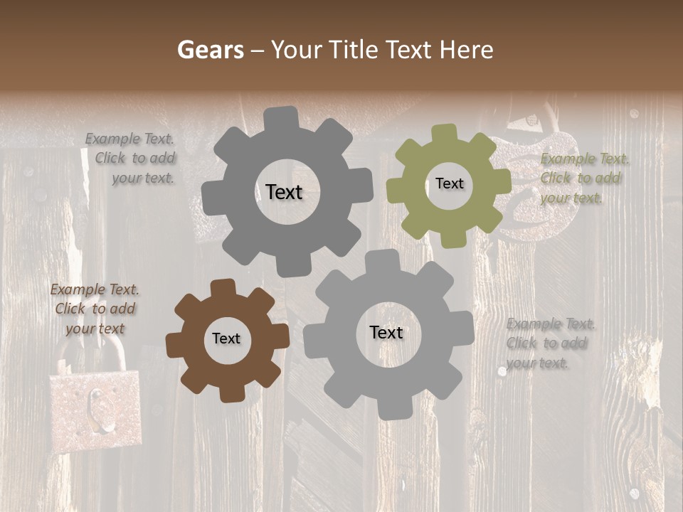 Closeup Metal Reckless PowerPoint Template