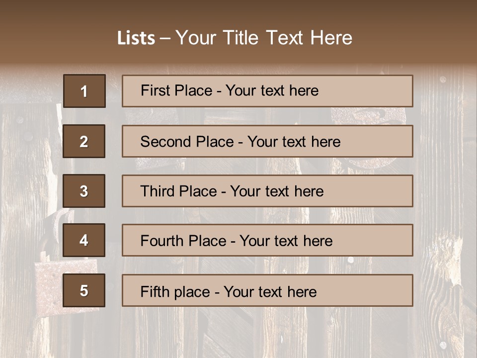 Closeup Metal Reckless PowerPoint Template