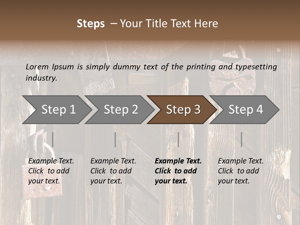 Closeup Metal Reckless PowerPoint Template