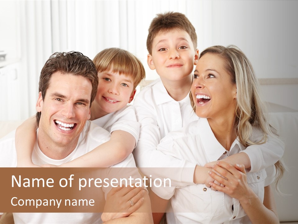 Happy House Real PowerPoint Template