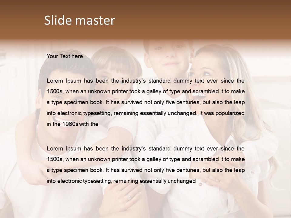 Happy House Real PowerPoint Template