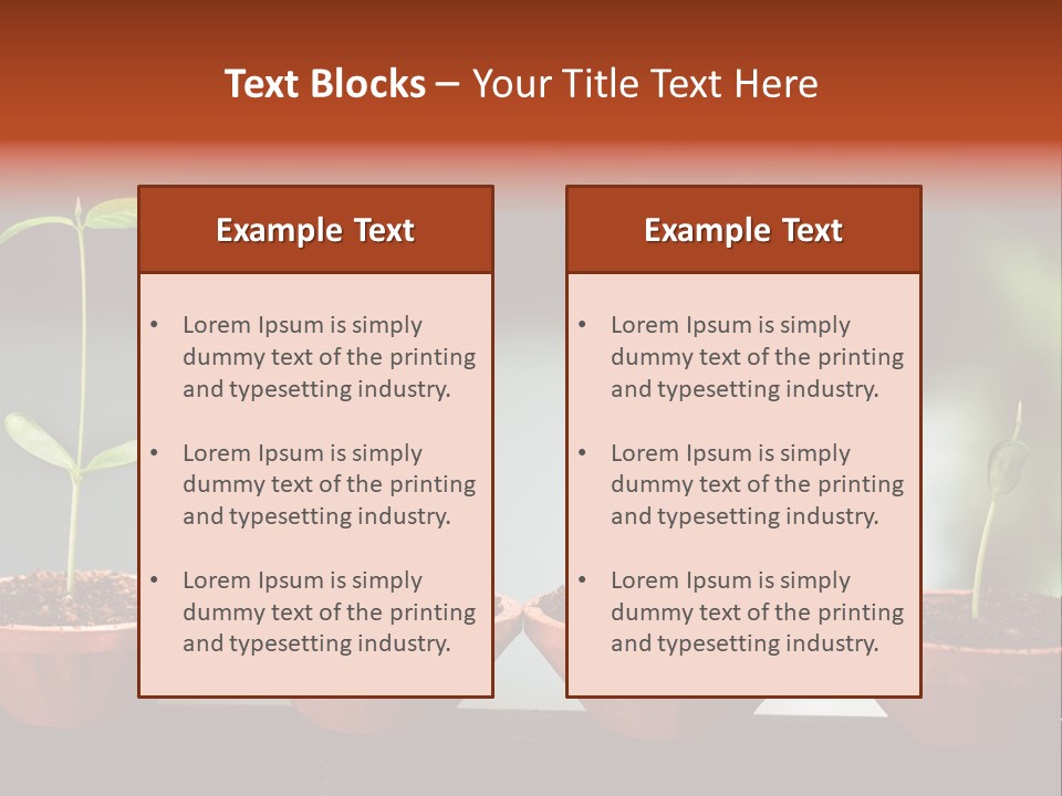 Germinating Beginnings Flora PowerPoint Template