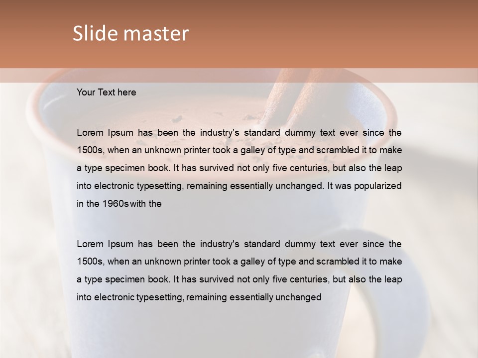 Latte Cappuchino Kitchen PowerPoint Template