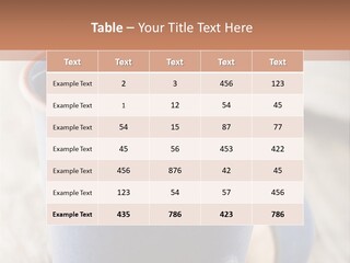 Latte Cappuchino Kitchen PowerPoint Template