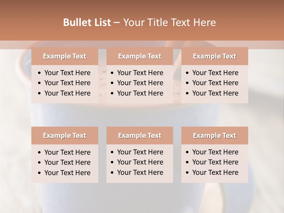 Latte Cappuchino Kitchen PowerPoint Template