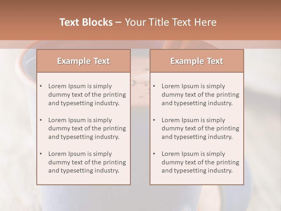 Latte Cappuchino Kitchen PowerPoint Template