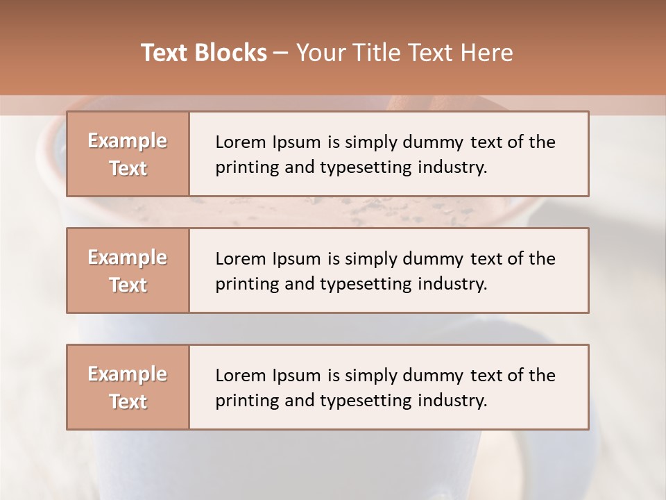 Latte Cappuchino Kitchen PowerPoint Template