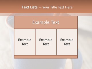 Latte Cappuchino Kitchen PowerPoint Template