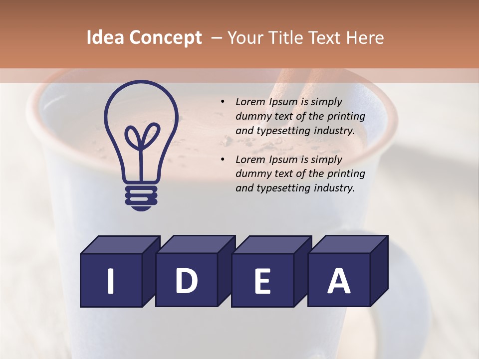 Latte Cappuchino Kitchen PowerPoint Template