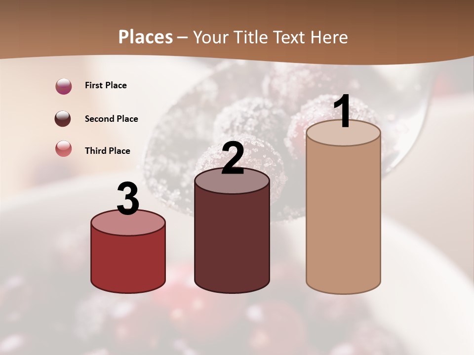 Traditional Berry Spoon PowerPoint Template