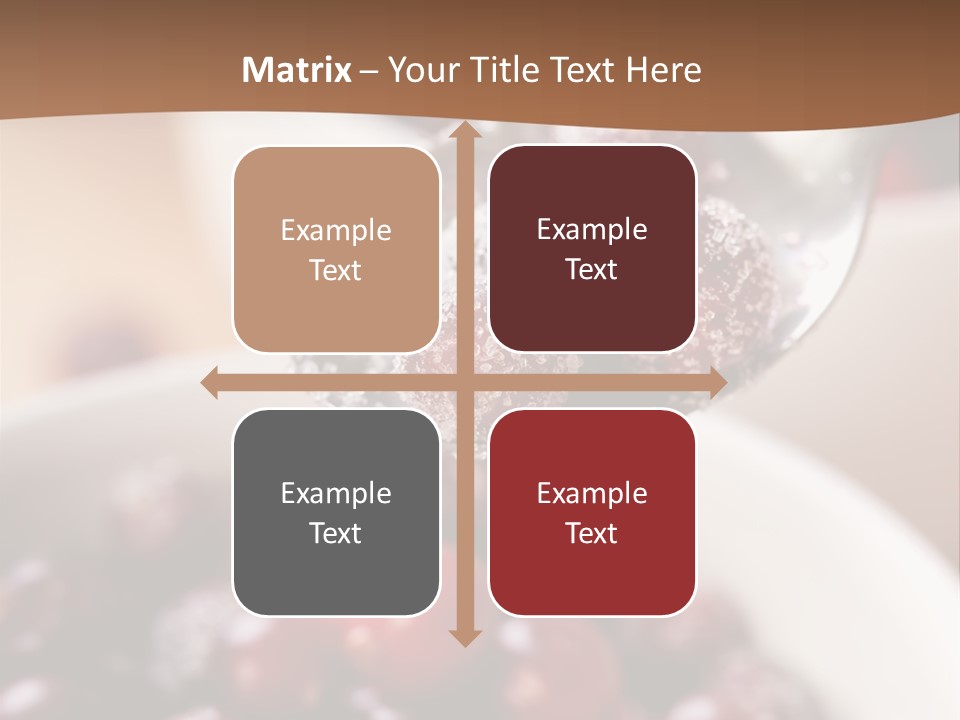 Traditional Berry Spoon PowerPoint Template