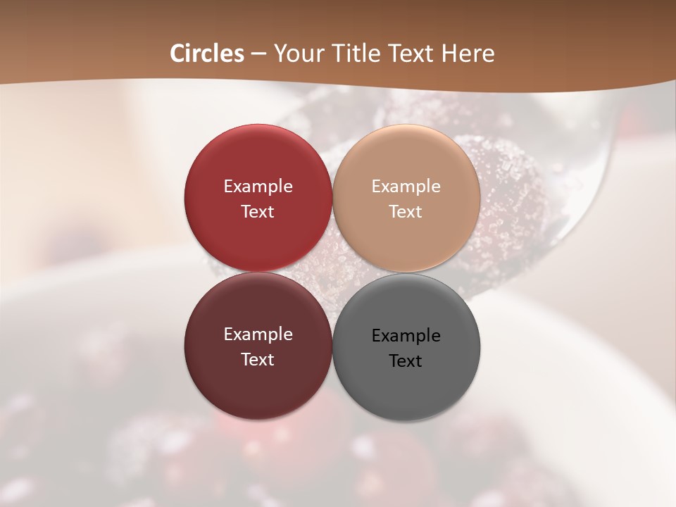 Traditional Berry Spoon PowerPoint Template