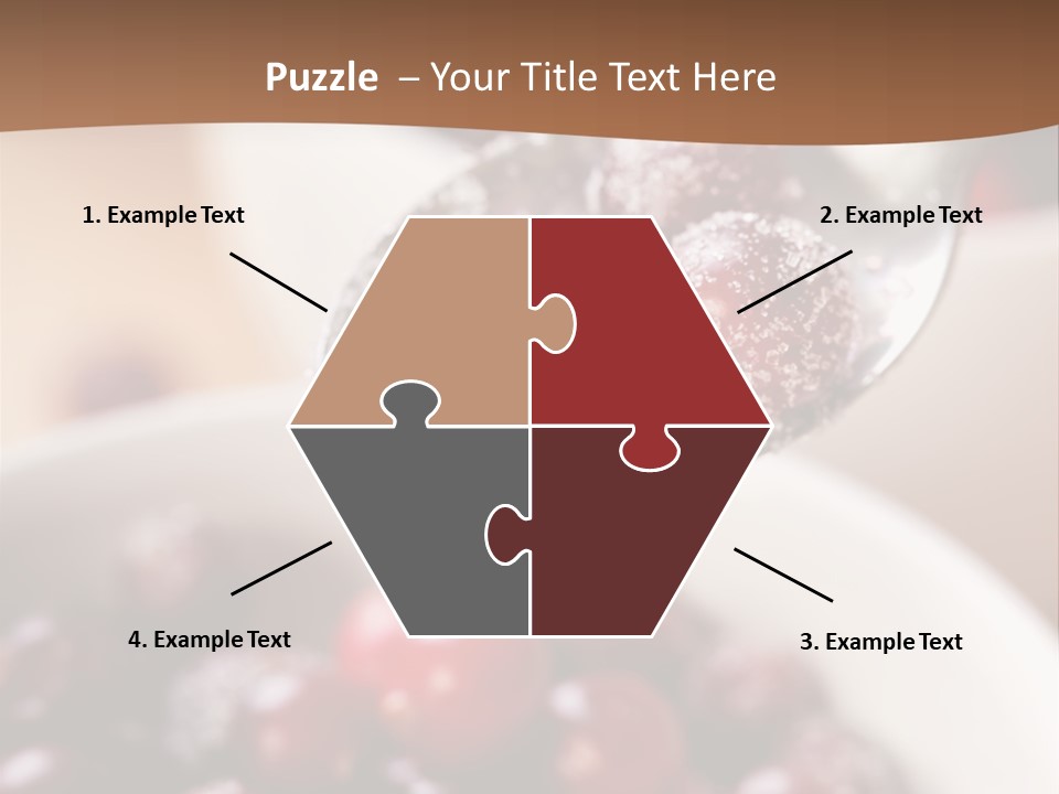 Traditional Berry Spoon PowerPoint Template