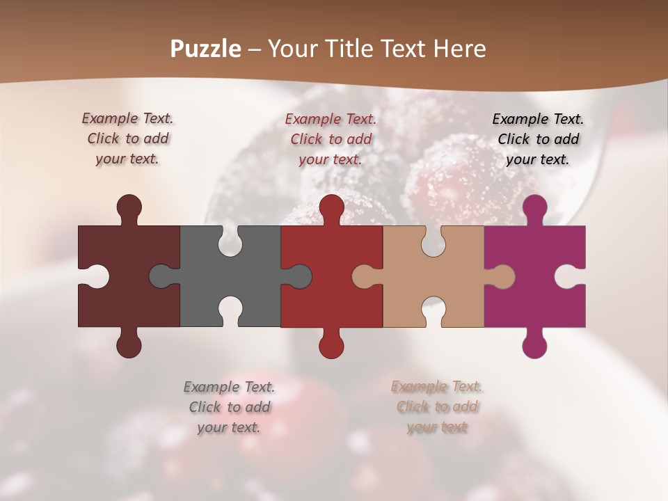 Traditional Berry Spoon PowerPoint Template