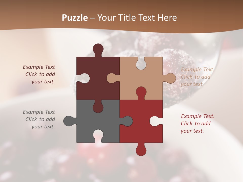 Traditional Berry Spoon PowerPoint Template