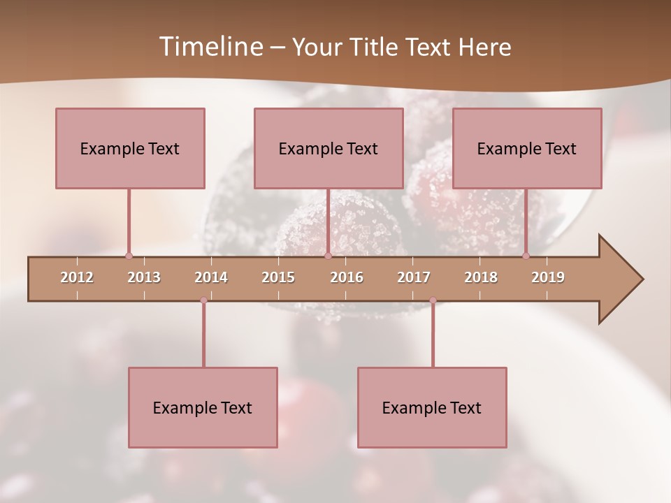 Traditional Berry Spoon PowerPoint Template