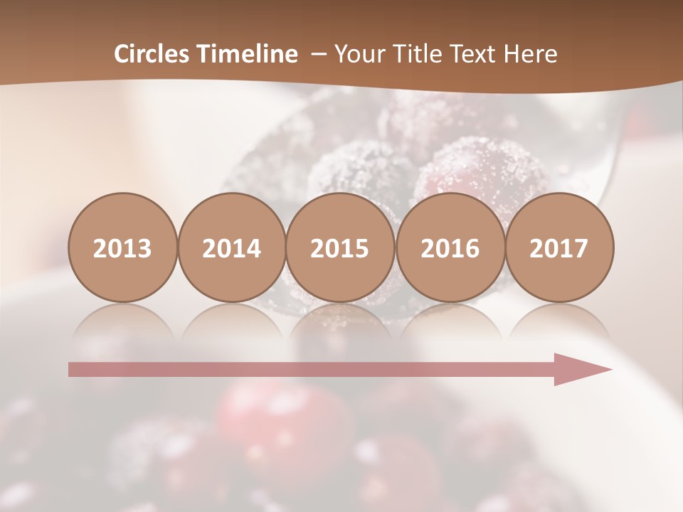 Traditional Berry Spoon PowerPoint Template