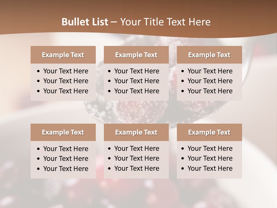 Traditional Berry Spoon PowerPoint Template