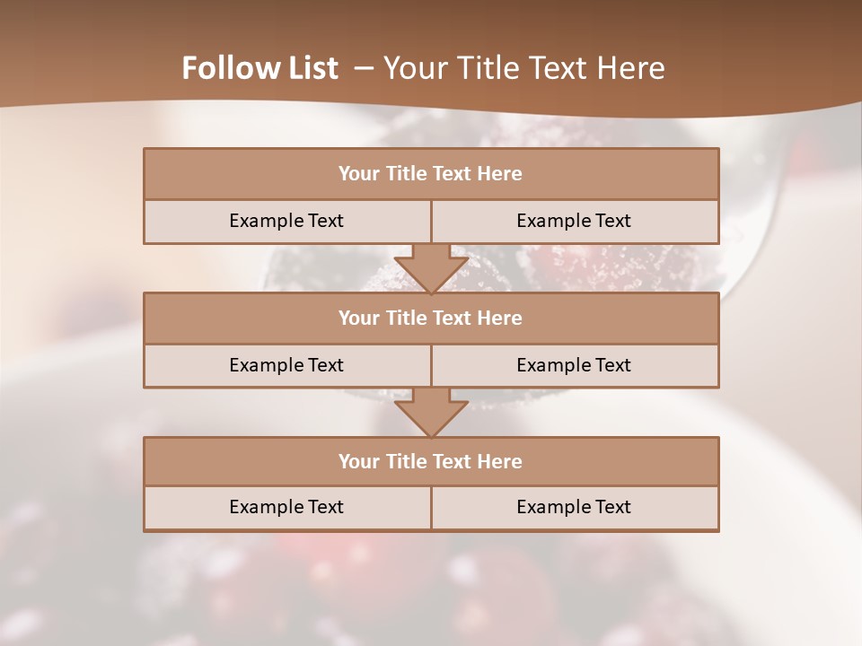 Traditional Berry Spoon PowerPoint Template