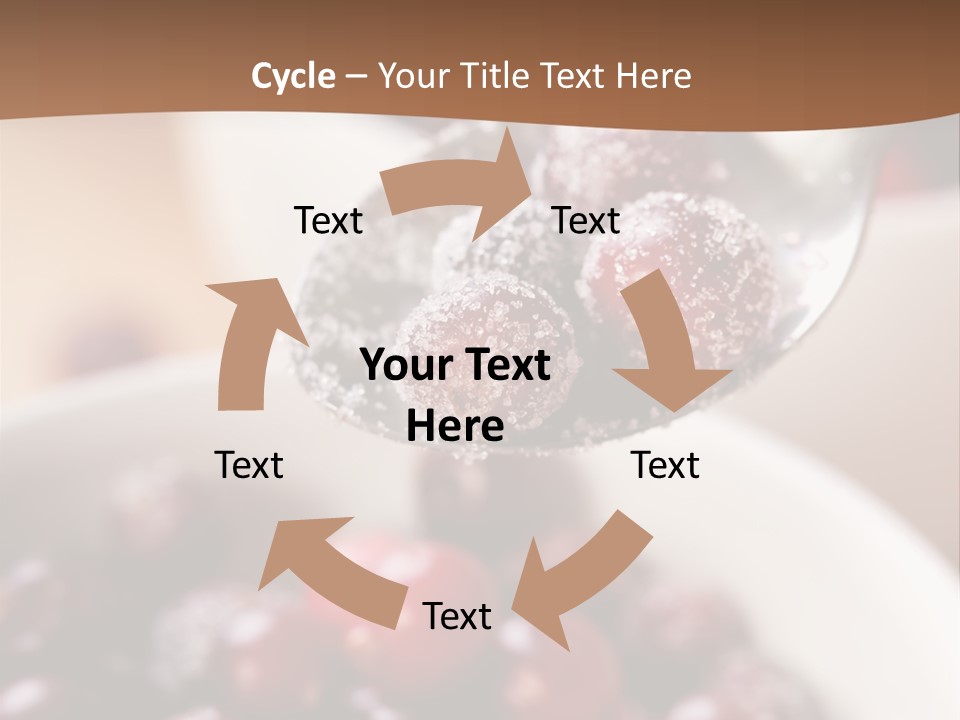 Traditional Berry Spoon PowerPoint Template