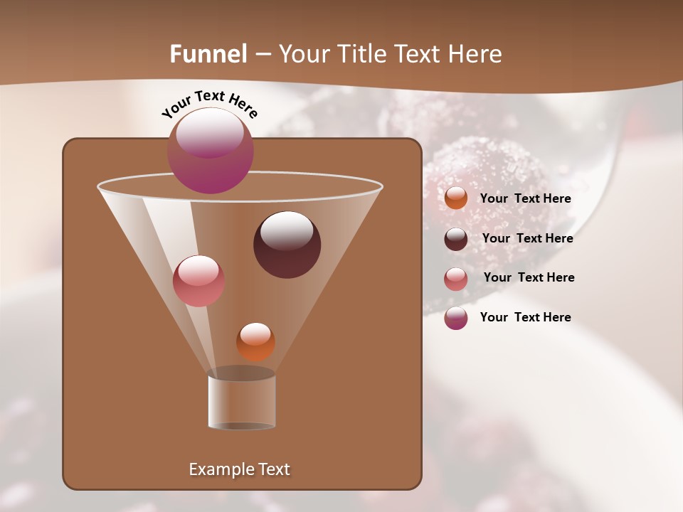 Traditional Berry Spoon PowerPoint Template