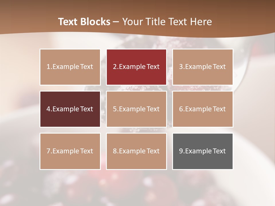 Traditional Berry Spoon PowerPoint Template