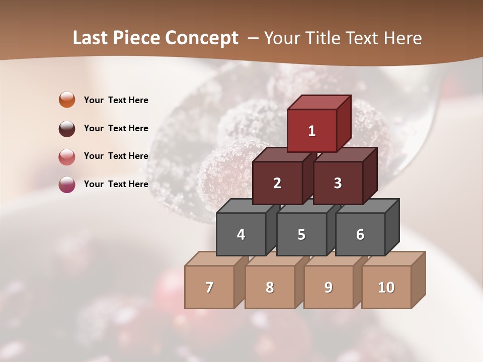 Traditional Berry Spoon PowerPoint Template