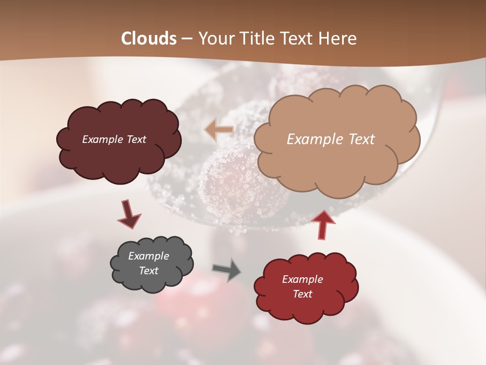 Traditional Berry Spoon PowerPoint Template