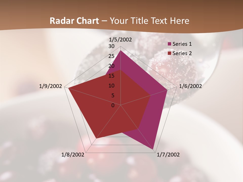 Traditional Berry Spoon PowerPoint Template