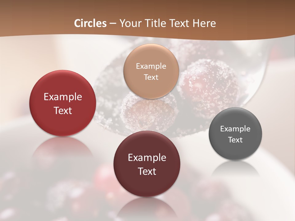 Traditional Berry Spoon PowerPoint Template