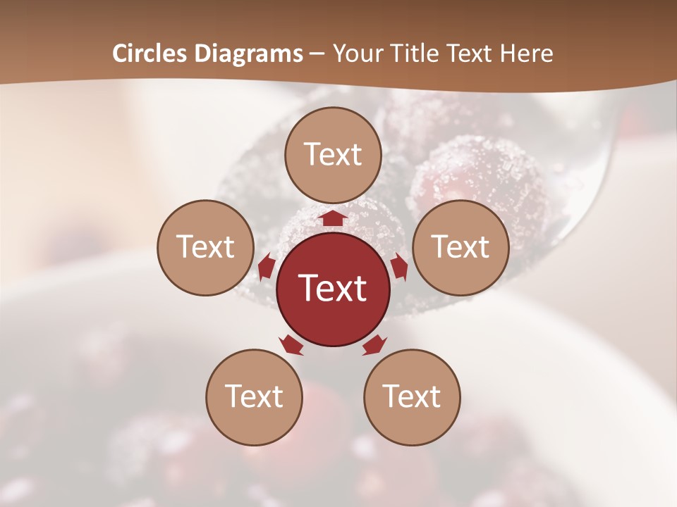 Traditional Berry Spoon PowerPoint Template