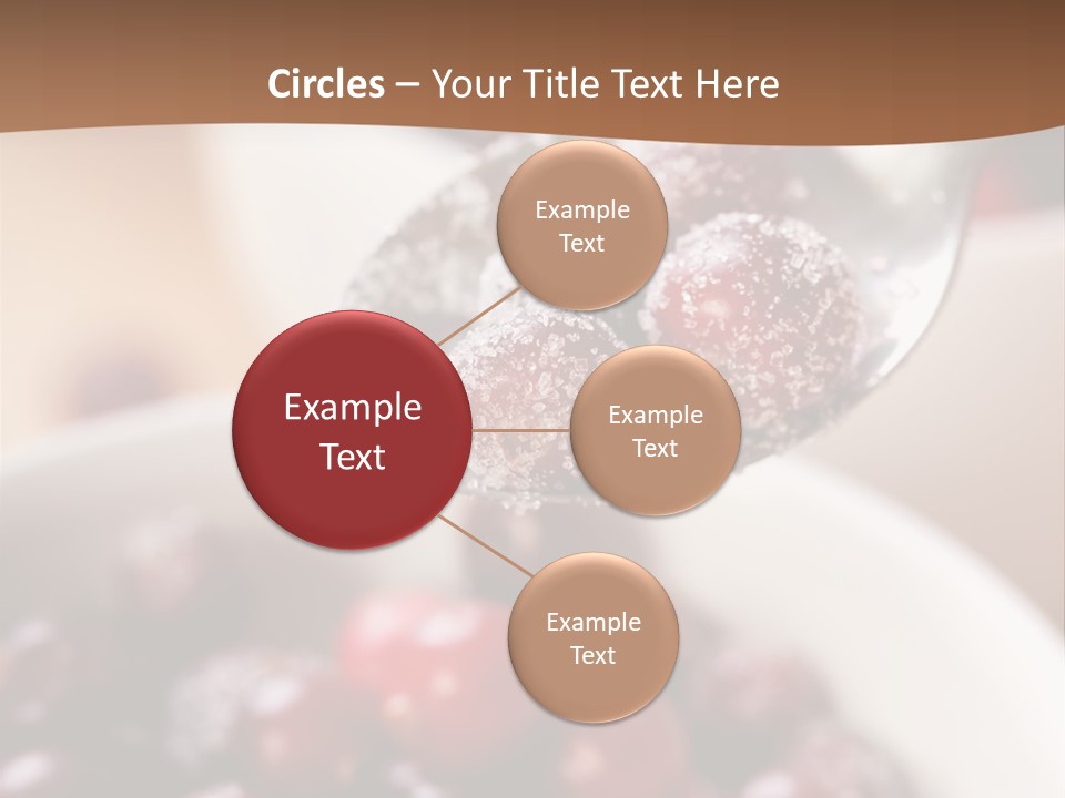 Traditional Berry Spoon PowerPoint Template