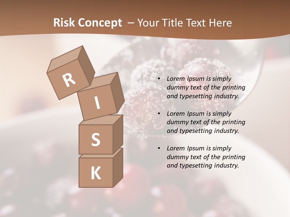 Traditional Berry Spoon PowerPoint Template