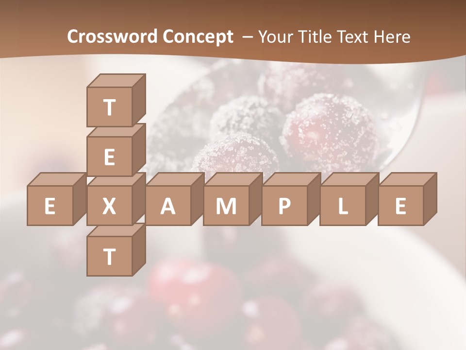 Traditional Berry Spoon PowerPoint Template