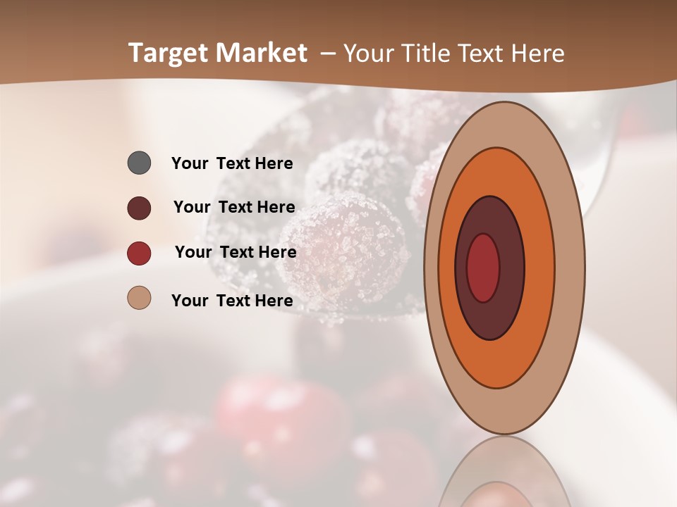 Traditional Berry Spoon PowerPoint Template
