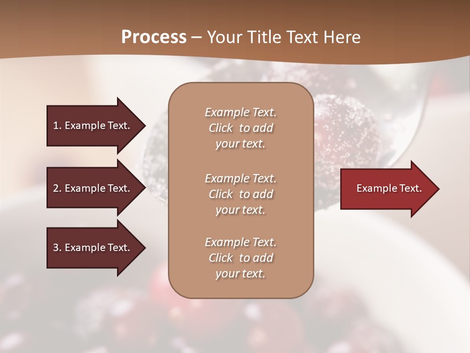 Traditional Berry Spoon PowerPoint Template