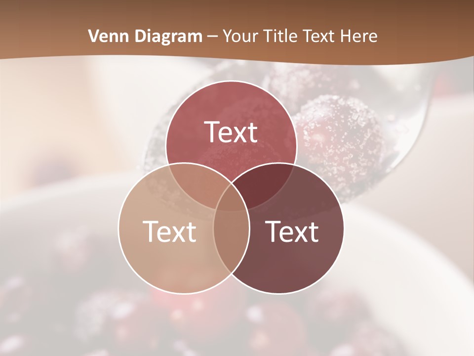 Traditional Berry Spoon PowerPoint Template