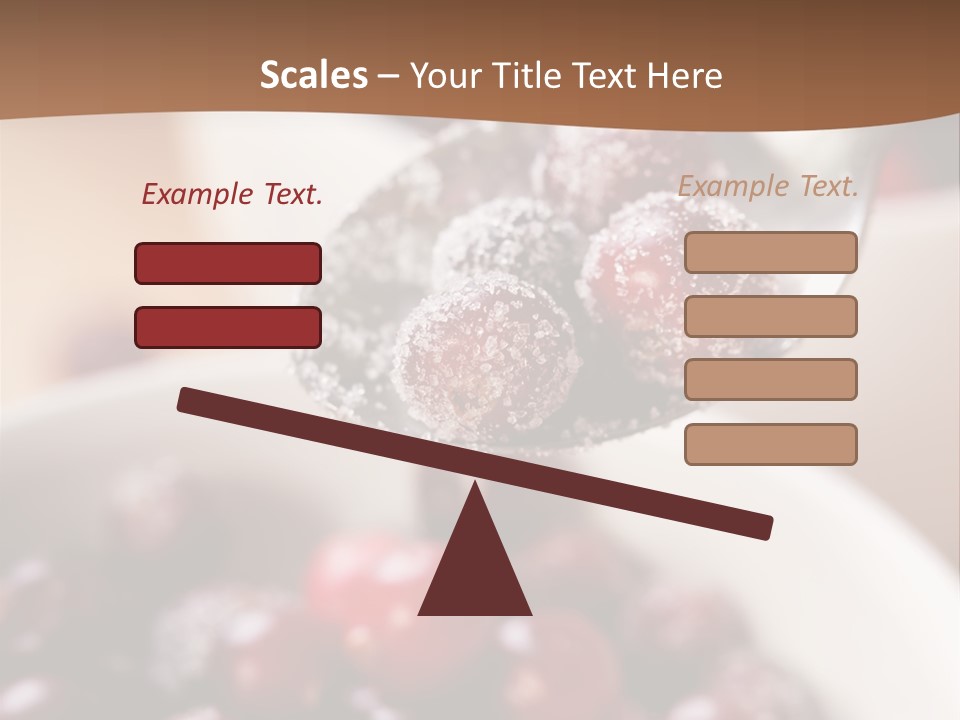Traditional Berry Spoon PowerPoint Template