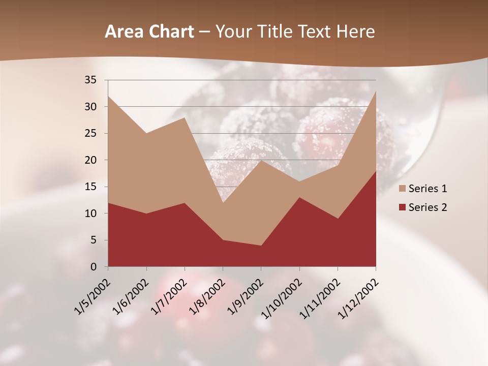 Traditional Berry Spoon PowerPoint Template