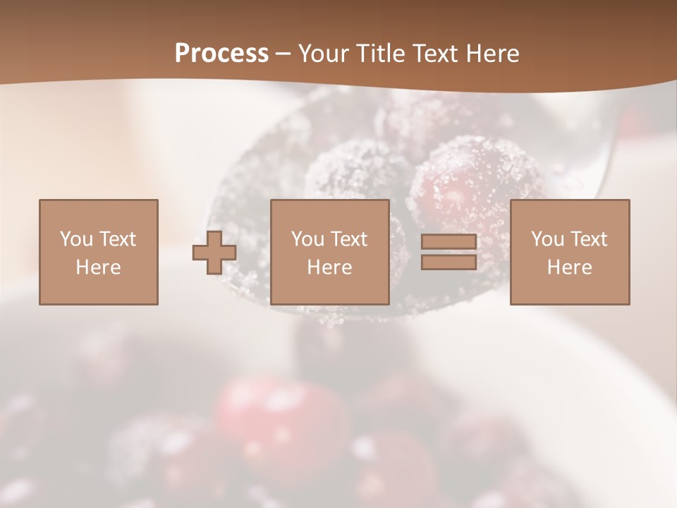 Traditional Berry Spoon PowerPoint Template