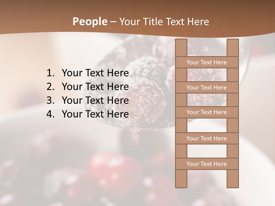 Traditional Berry Spoon PowerPoint Template