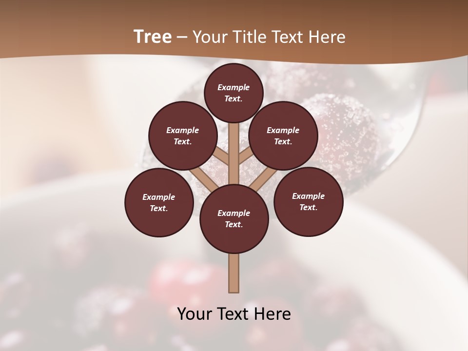 Traditional Berry Spoon PowerPoint Template