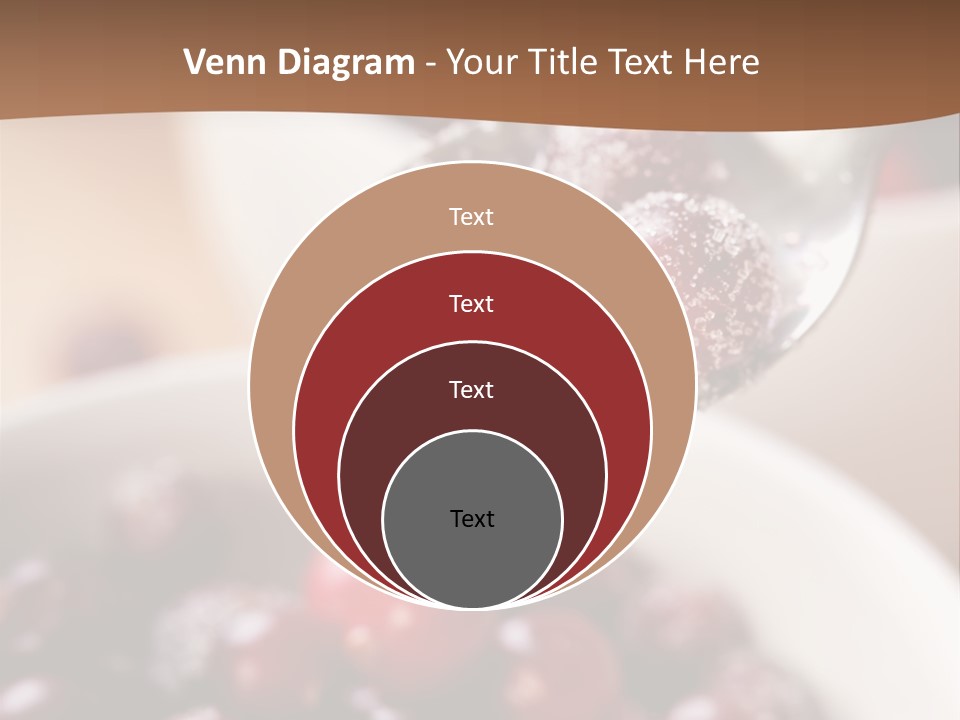 Traditional Berry Spoon PowerPoint Template