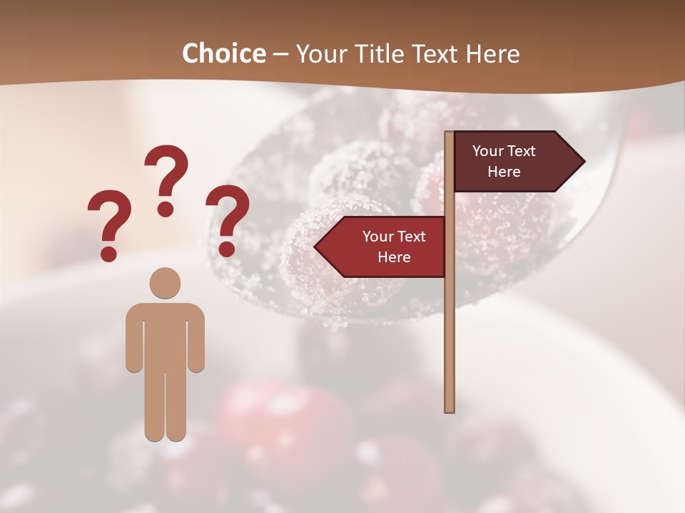 Traditional Berry Spoon PowerPoint Template