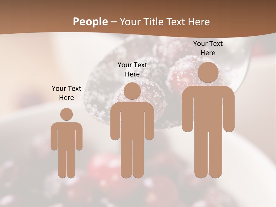 Traditional Berry Spoon PowerPoint Template