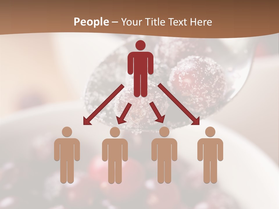 Traditional Berry Spoon PowerPoint Template